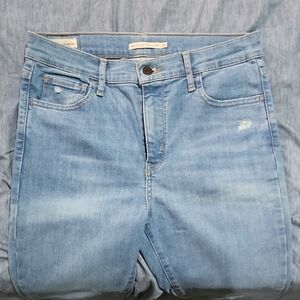 Levi's 720 Women's Light Blue High Rise Super Skinny Jeans Sz 29